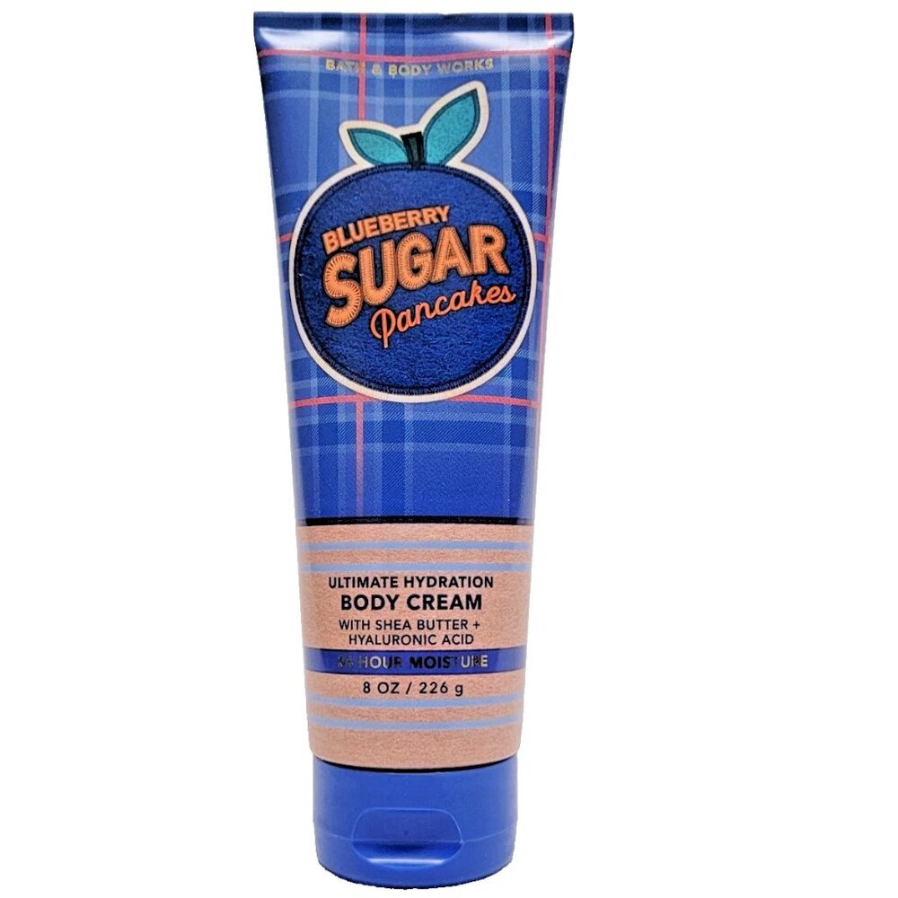 Bath & Body Works BLUEBERRY SUGAR PANCAKES Body Cream 24 Hour Moisture NEW!